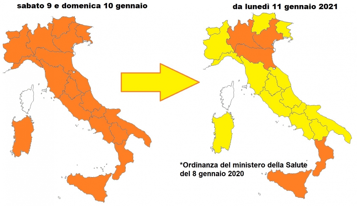 Abruzzo Da Lunedi 11 In Zona Gialla Fino Al 15 Gennaio Mobilita Libera Bar E Ristoranti Aperti Fino Alle 18 Negozi Aperti Attivita Culturali E Sportive Chiuse